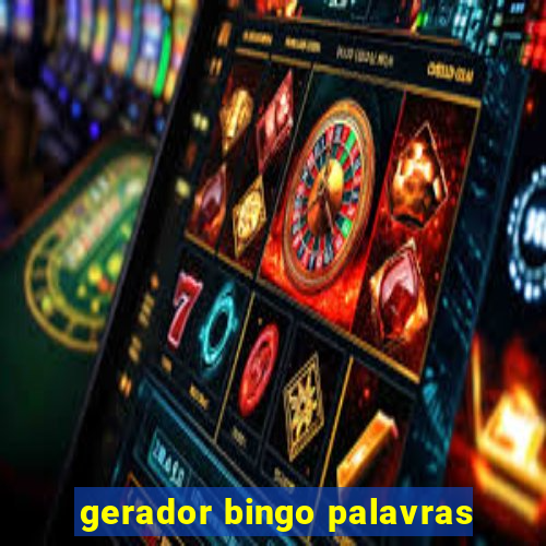 gerador bingo palavras